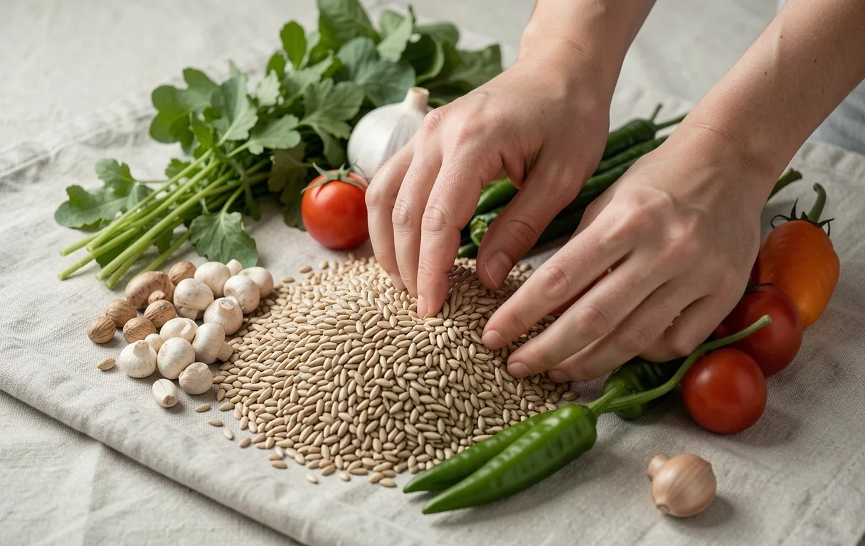 Control tactil al ingredientelor