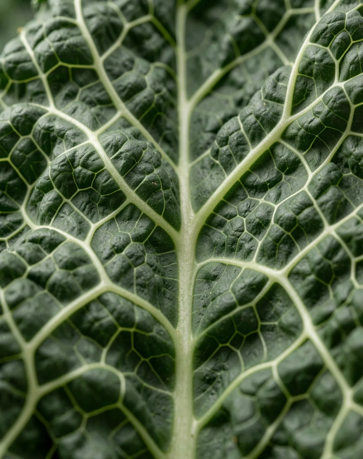 Microstructura frunzelor de varză kale